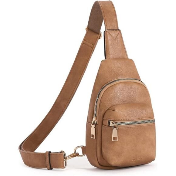 Small Sling Bag for Women, Camel - Picture 1 of 6